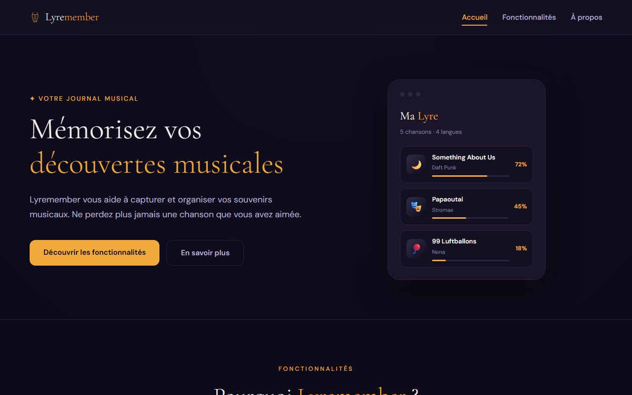 Lyremember project image